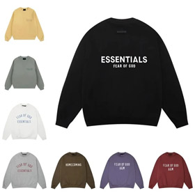 ESSENTIALS Oversized Crew Neck Sweatshirt-5528  